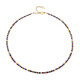 Mandarin Garnet Silver Necklace (Riya)