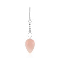 Rose Quartz Brass Key ring