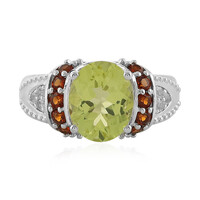 Lemon Quartz Silver Ring