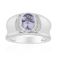 Unheated Tanzanite Silver Ring (Remy Rotenier)