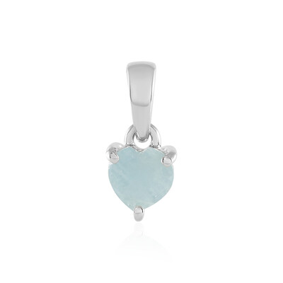 Aquamarine Silver Pendant