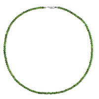 Russian Diopside Silver Necklace