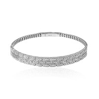 14K SI2 (H) Diamond Gold Bangle (CIRARI)