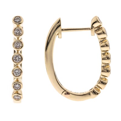 14K I1 (H) Diamond Gold Earrings (CIRARI)