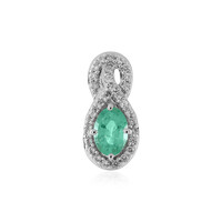 9K Colombian Emerald Gold Pendant