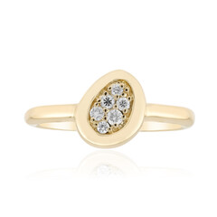 9K SI1 (G) Diamond Gold Ring