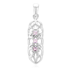 Ceylon Pink Sapphire Silver Pendant