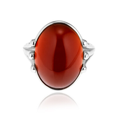 Carnelian Silver Ring (CUSTODANA)