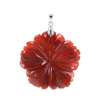 Carnelian Silver Pendant