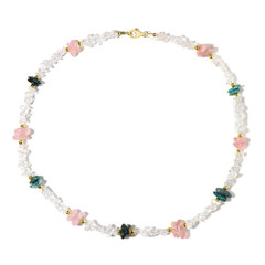 White Quartz Silver Necklace