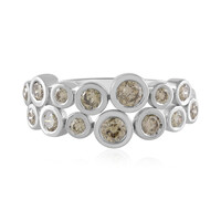 9K VS1 Champagne Diamond Gold Ring