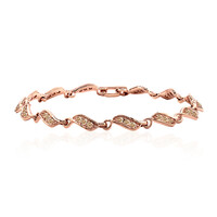 9K SI1 Argyle Rose De France Diamond Gold Bracelet
