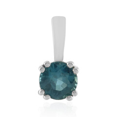 Teal Kyanite Silver Pendant