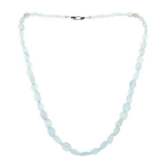 Aquamarine Silver Necklace