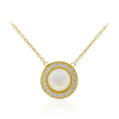 Mother of Pearl Silver Necklace