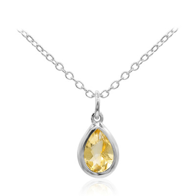 Citrine Silver Necklace
