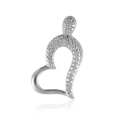 PK (I) Diamond Silver Pendant