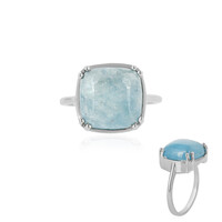 Aquamarine Silver Ring