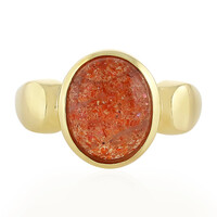 Sunstone Silver Ring