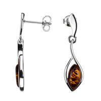 Baltic Amber Silver Earrings