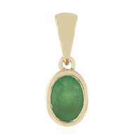 9K Socoto Emerald Gold Pendant