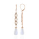 9K White Moonstone Gold Earrings (KM by Juwelo)