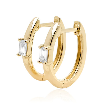 9K SI2 (G) Diamond Gold Earrings (de Melo)