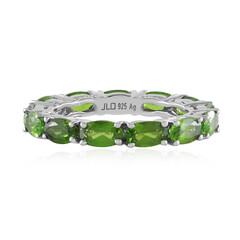 Russian Diopside Silver Ring