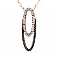 10K Black Diamond Gold Necklace