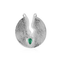 Ethiopian Emerald Silver Pendant