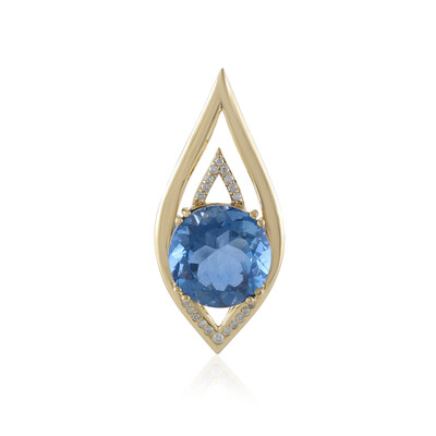 14K Colour Change Fluorite Gold Pendant (de Melo)