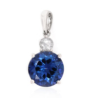 Royal Blue Topaz Silver Pendant