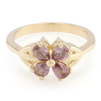 18K Unheated Padparadscha Sapphire Gold Ring (AMAYANI)