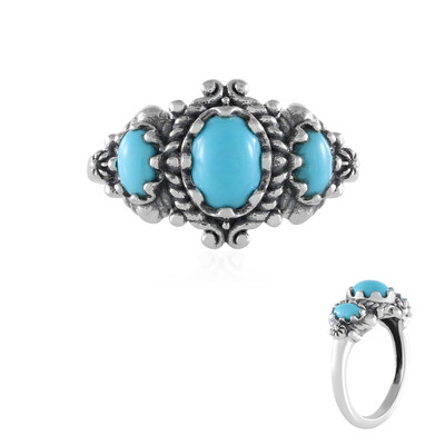 Sleeping Beauty Turquoise Silver Ring (Desert Chic)