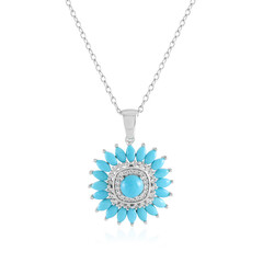 Sleeping Beauty Turquoise Silver Necklace