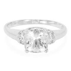 Goshenite Silver Ring