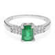 Bahia Emerald Silver Ring