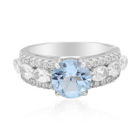 Sky Blue Topaz Silver Ring