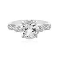 White Topaz Silver Ring