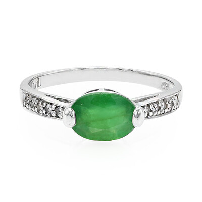 Bahia Emerald Silver Ring