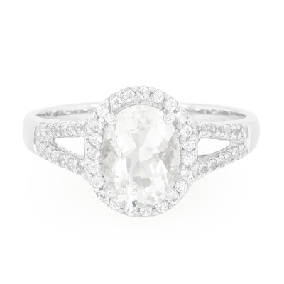 Petalite Silver Ring