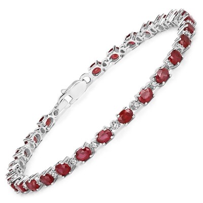 Madagascar Ruby Silver Bracelet