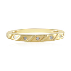 I2 (I) Diamond Silver Ring