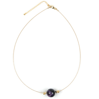 Charoite Silver Necklace
