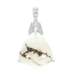 Magnesite Silver Pendant