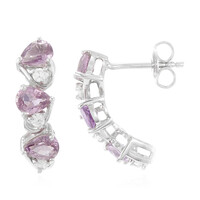 Mozambique Sapphire Silver Earrings