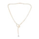 White Freshwater Pearl Silver Necklace (TPC)