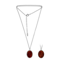 Baltic Amber Silver Necklace
