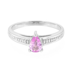 Ceylon Pink Sapphire Silver Ring