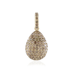 9K I2 Champagne Diamond Gold Pendant (de Melo)